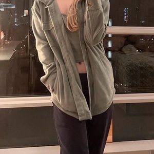 Cozy sage green coat